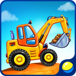 Truck games for kids — house building car wash