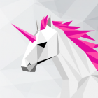 UNICORN Low Poly — Polygonal Art